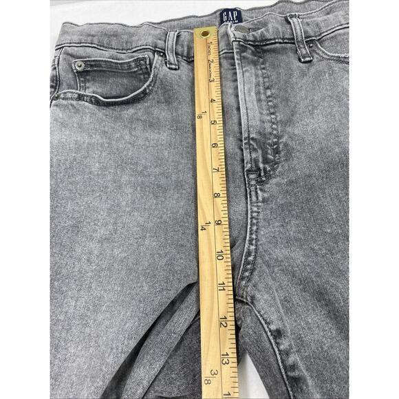 GAP 1969 Jeans Womens Size 12 Faded Black‎ Denim True Skinny Stretch - Picture 11 of 16